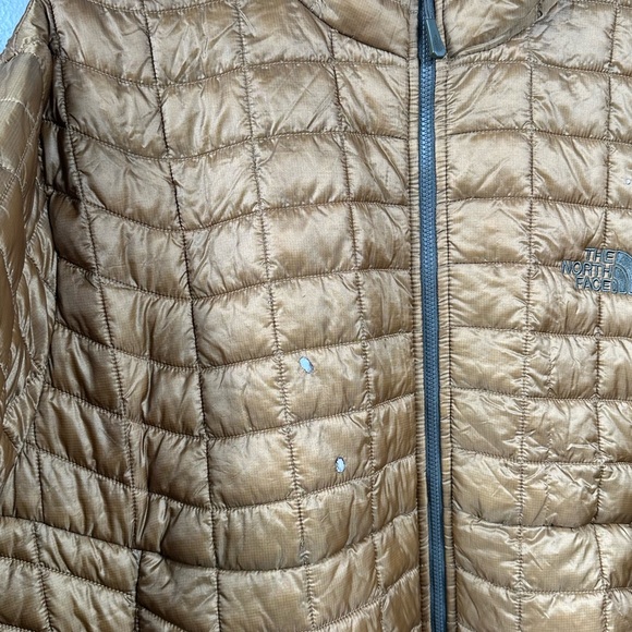 The North Face Men's Thermoball Puffer Full Zip Jacket Dijon Brown / Gold - XXL - Picture 9 of 9